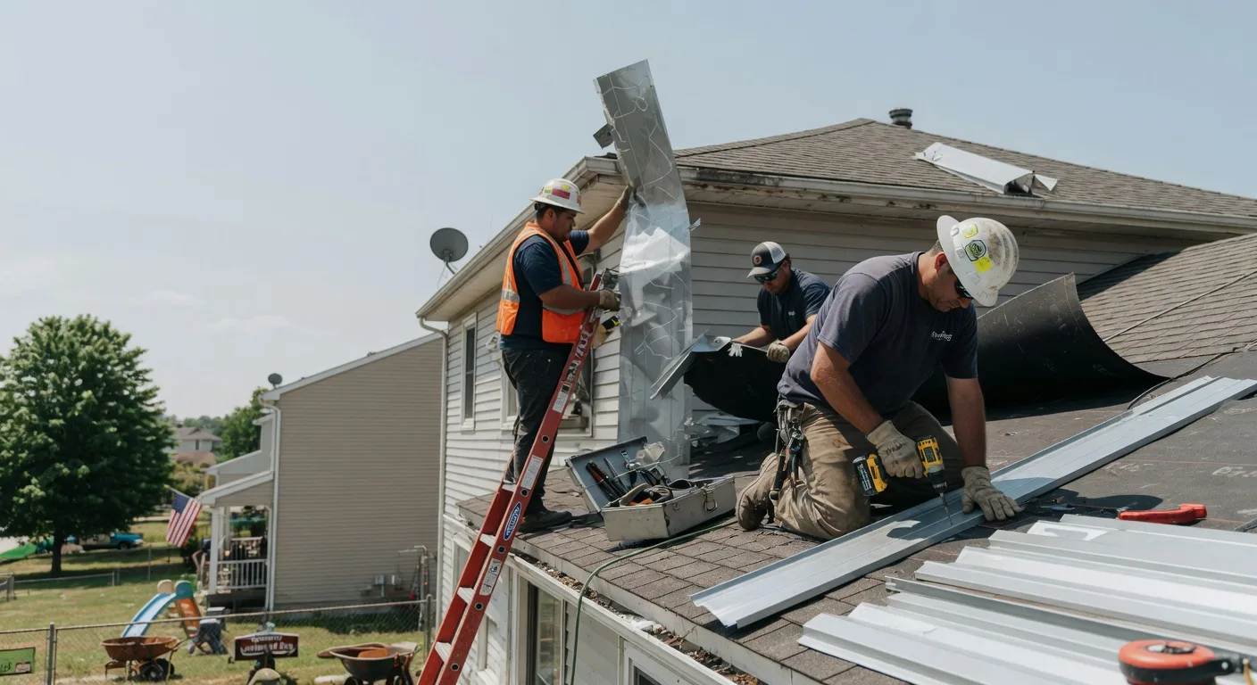 Storm Damage Metal Roof Repair in Arispe, IA